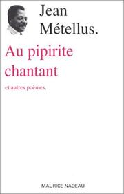 Cover of: Au pipirite chantant