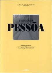 Cover of: Fernando Pessõa by Philippe Bidaine