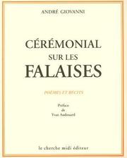 Cover of: Cérémonial sur les falaises: poèmes et récits