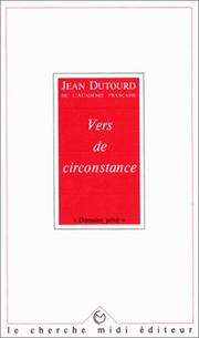 Cover of: Vers de circonstance
