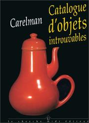 Cover of: Catalogue d'objets introuvables