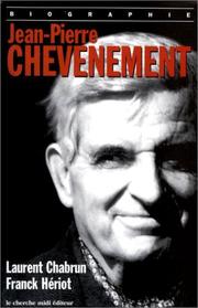 Cover of: Jean-Pierre Chevènement by Laurent Chabrun