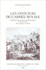Cover of: Les officiers de l'Armée royale: combattants de la Guerre d'indépendance des Etats-Unis, de Yorktown à l'an II