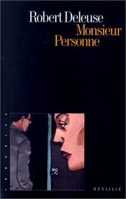 Cover of: Monsieur Personne: roman