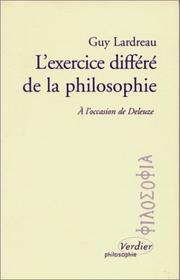 Cover of: L' exercice différé de la philosophie: à l'occasion de Deleuze