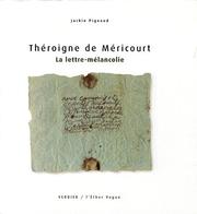 Cover of: La lettre-mélancolie by Jackie Pigeaud