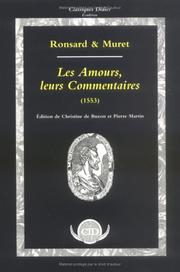 Cover of: Les Amours, leurs commentaires: Texte de 1553 (CID Classiques Didier erudition)