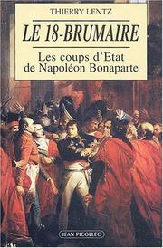 Cover of: Le 18-Brumaire: les coups d'Etat de Napoléon Bonaparte (novembre-décembre 1799)