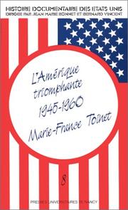 Cover of: L' Amérique triomphante: 1945-1960