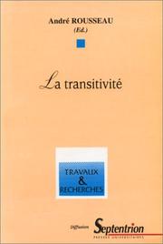 Cover of: La transitivité