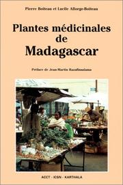 Plantes médicinales de Madagascar by P. Boiteau