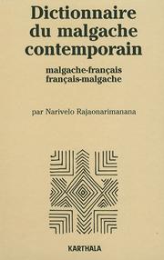 Cover of: Dictionnaire du malgache contemporain by Narivelo Rajaonarimanana