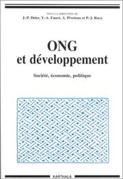 Cover of: ONG et développement by [sous la direction de] J.-P. Deler ... [et al.] ; Unité mixte de recherche REGARDS (CNRS-ORSTOM).