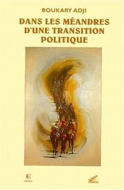 Cover of: Dans les méandres d'une transition politique by Boukary Adji