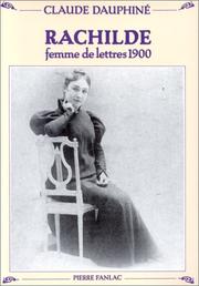 Cover of: Rachilde, femme de lettres 1900