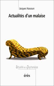 Cover of: Actualités d'un malaise by Jacques Hassoun