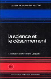 Cover of: La Science et le désarmement