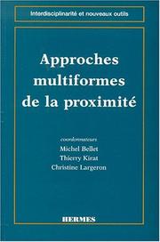 Cover of: Approches multiformes de la proximité