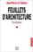 Cover of: Feuillets d'architecture