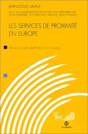Cover of: Les services de proximité en Europe: pour une économie solidaire