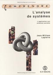 Cover of: L' analyse de systèmes: l'application aux sciences sociales