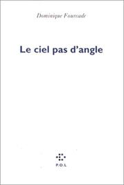Cover of: Le ciel pas d'angle