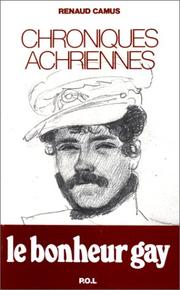 Cover of: Chroniques achriennes