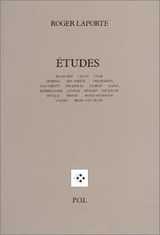 Cover of: Etudes: Blanchot, Celan, Char, Derrida, Des Forêts ...