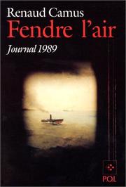 Cover of: Fendre l'air: journal 1989