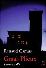 Cover of: Graal-Plieux by Renaud Camus