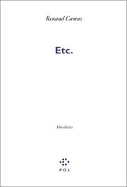 Cover of: Etc. by Renaud Camus