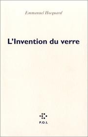 Cover of: L' invention du verre