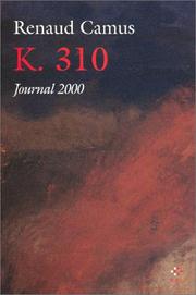 Cover of: K.310: journal 2000