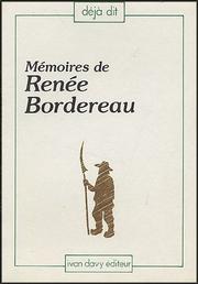 Cover of: Mémoires de Renée Bordereau, dite Langevin by Renée Bordereau