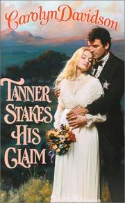 Cover of: Tanner stakes his claim