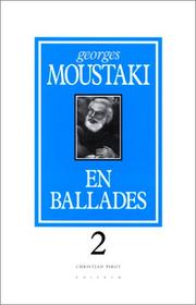 Cover of: En ballades by Georges Moustaki