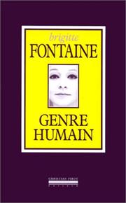 Cover of: Genre Humain by Brigitte Fontaine