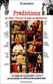 Cover of: Prédictions de sœur Yvonne-Aimée de Malestroit by René Laurentin