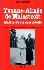 Cover of: Yvonne₋Aimée de Malestroit, maître de vie spirituelle