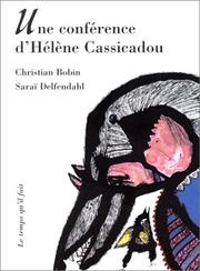 Cover of: Une conférence d'Hélène Cassicadou