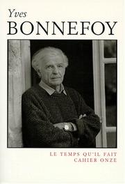 Cover of: Yves bonnefoy by 