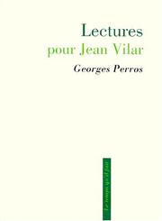 Cover of: Lectures pour Jean Vilar