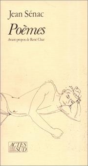 Cover of: Poèmes by Jean Sénac