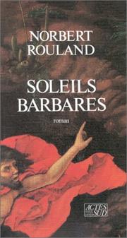 Cover of: Soleils barbares: roman