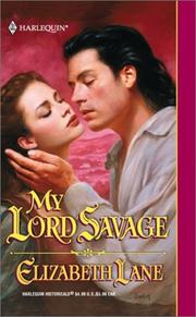 Cover of: My Lord Savage by Elizabeth Lane