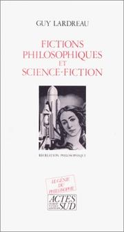 Cover of Fictions philosophiques et science-fiction by Guy Lardreau