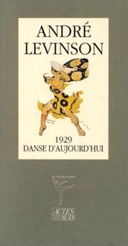 Cover of: 1929, danse d'aujourd'hui