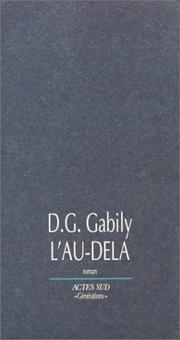 Cover of: L' au-delà by Didier-Georges Gabily