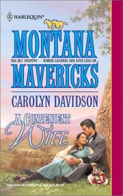 Cover of: A Convenient Wife by Carolyn Davidson