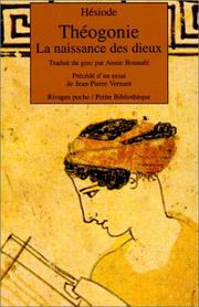 Cover of: Théogonie by Hésiode, Jean-Pierre Vernant, Annie Bonnafé